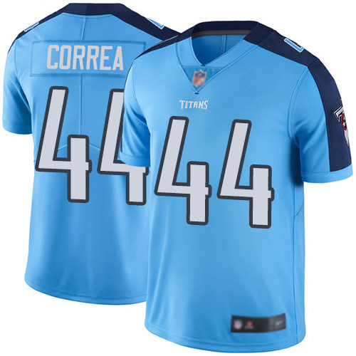 Tennessee Titans Limited Light Blue Men Kamalei Correa Jersey NFL Football 44 Rush Vapor Untouchable